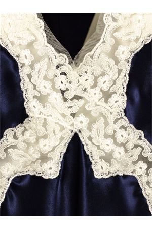 Blue satin top ALBERTA FERRETTI | A022116271290